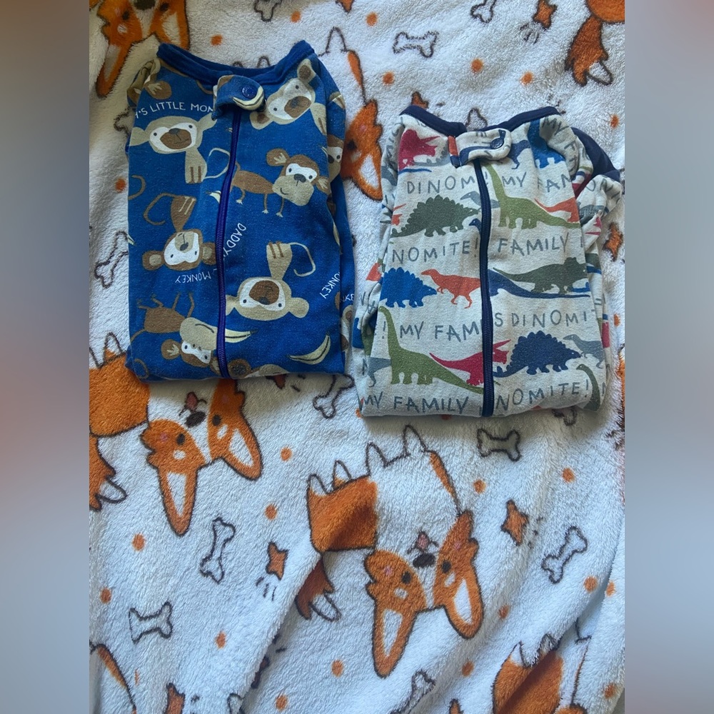 The Children’s Place 0-3 Month Footie Pajamas Bundle